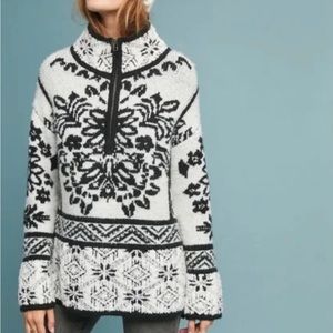 MOTH BY ANTHROPOLOGIE ARTIC PULLOVER SWEATER